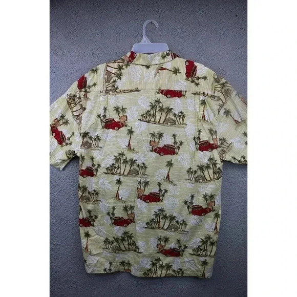 High Surf Men's Hawaiian Shirt-XL-Bob's Surf Shop-Tiki Hut-Palm Trees - Picture 7 of 8